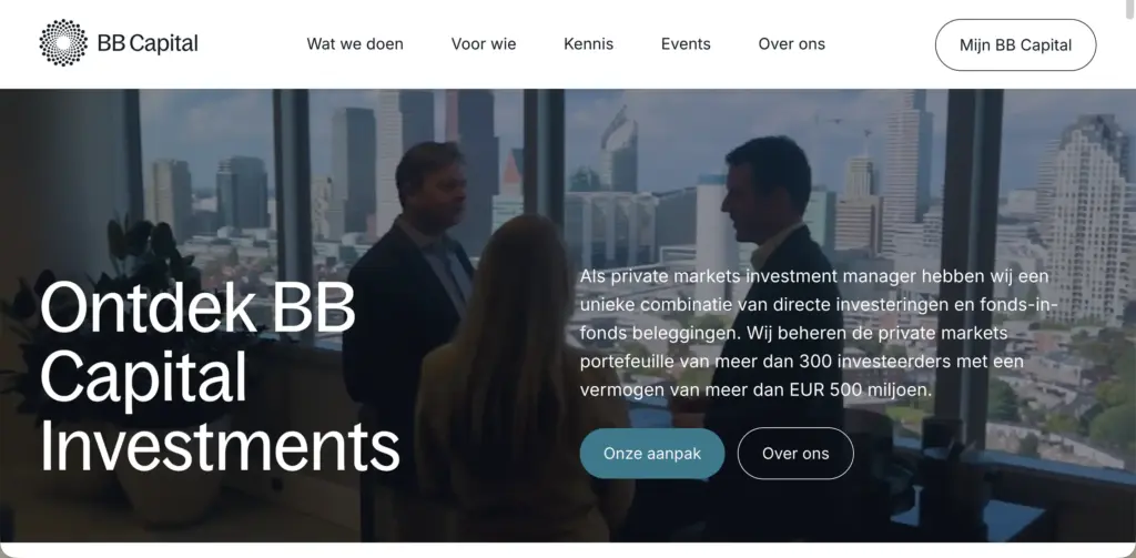 BB Capital - Nieuwe website bb capital